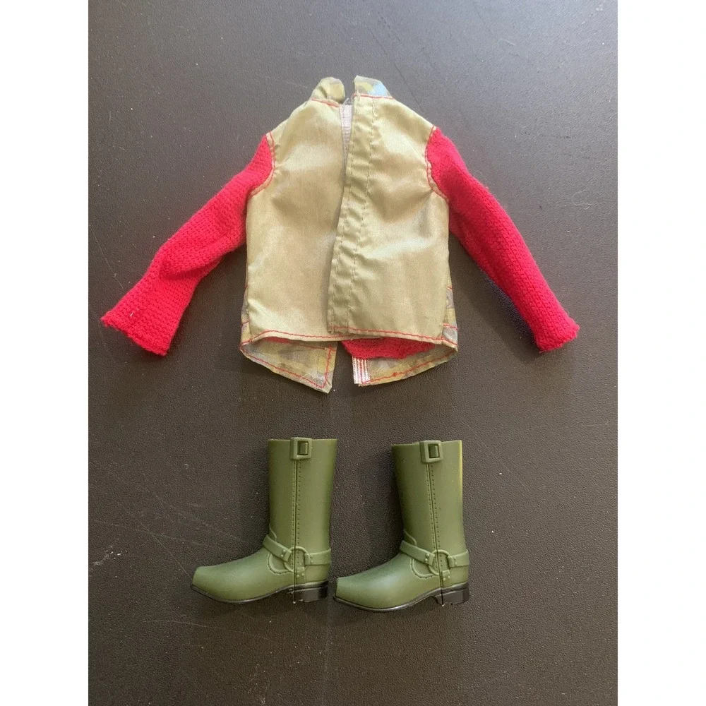 Barbie Ken 2009 Camo Vest Red Sleeves Green Boots